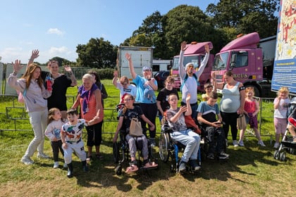 Disabled children enjoy a trip to the circus